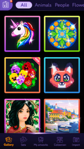 اسکرین شات برنامه Magic Diamond Painting－Art App 1