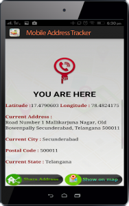 اسکرین شات برنامه Live Mobile address tracker 8