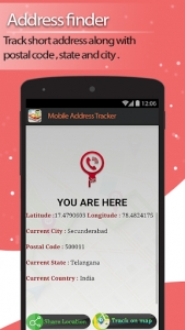 اسکرین شات برنامه Live Mobile address tracker 5