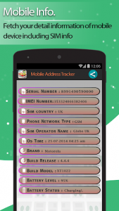 اسکرین شات برنامه Live Mobile address tracker 4
