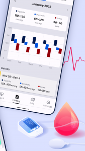 اسکرین شات 5 برنامه Blood Pressure Tracker