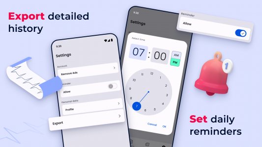 اسکرین شات 3 برنامه Blood Pressure Tracker