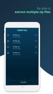 اسکرین شات برنامه Unzip Tool – Zip File Extractor For Android 2