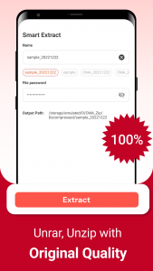 اسکرین شات برنامه Zip Extractor - UnZIP, UnRAR 5