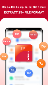 اسکرین شات برنامه Zip Extractor - UnZIP, UnRAR 3