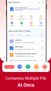 اسکرین شات برنامه Zip Extractor - UnZIP, UnRAR 6