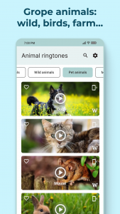 اسکرین شات برنامه Animal Sounds and Ringtones 3