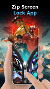اسکرین شات 2 برنامه Zipper Lock Wallpapers Screen