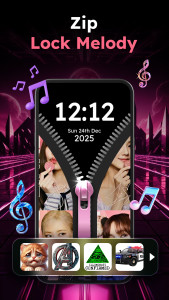 اسکرین شات 7 برنامه Zipper Lock Wallpapers Screen