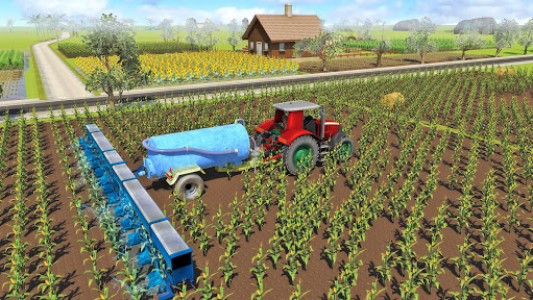 اسکرین شات بازی Offroad Farming Tractor Transporter Simulator 2020 5