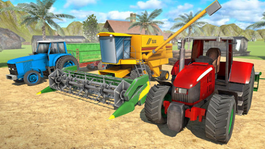 اسکرین شات بازی Offroad Farming Tractor Transporter Simulator 2020 3