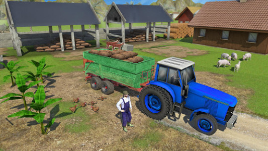 اسکرین شات بازی Offroad Farming Tractor Transporter Simulator 2020 4