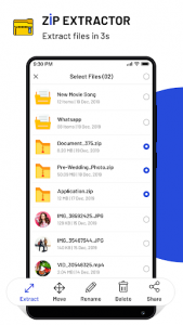 اسکرین شات برنامه Zip, unzip & RAR File Extractor 1