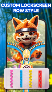 اسکرین شات 7 برنامه ZipWall : Zipper Lock Screen