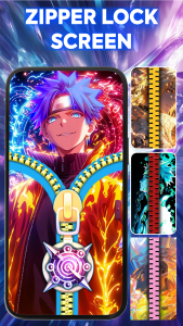 اسکرین شات 2 برنامه ZipWall : Zipper Lock Screen