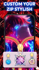 اسکرین شات 5 برنامه ZipWall : Zipper Lock Screen