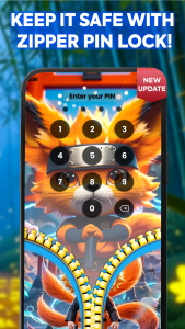 اسکرین شات برنامه ZipWall : Zipper Lock Screen 2