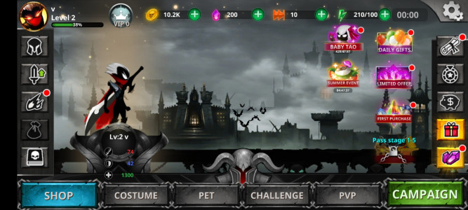 اسکرین شات بازی افسانه‌های استیکمن | نسخه مود شده 2