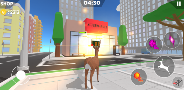 اسکرین شات بازی Crazy deer simulator 1