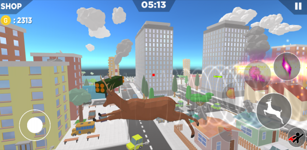 اسکرین شات بازی Crazy deer simulator 3