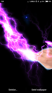 اسکرین شات برنامه Electrical Lightning Touch Thunder Live Wallpapper 3