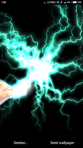 اسکرین شات برنامه Electrical Lightning Touch Thunder Live Wallpapper 4