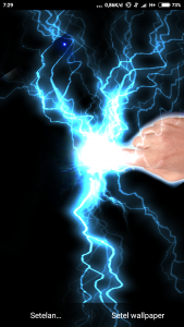 اسکرین شات برنامه Electrical Lightning Touch Thunder Live Wallpapper 2