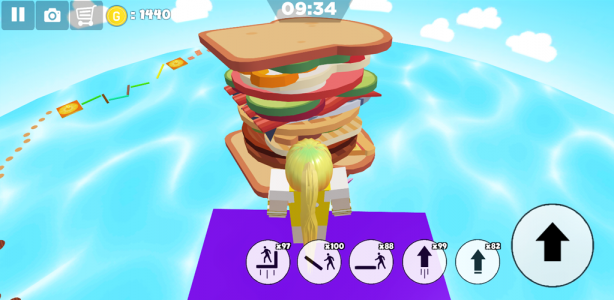 اسکرین شات بازی Escape sandwich island parkour 4