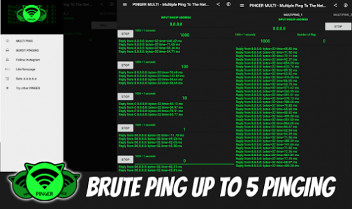 اسکرین شات برنامه MULTI PING - Pinging To The Next Level 6