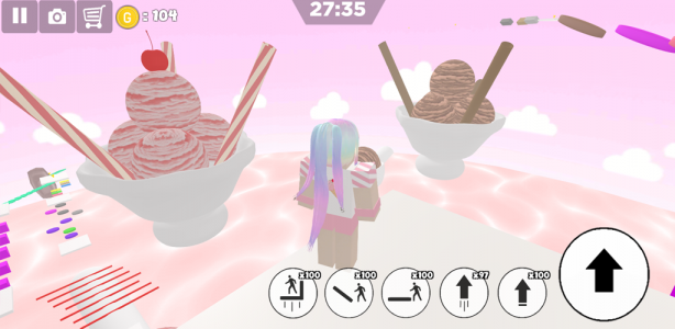 اسکرین شات بازی Ice cream swirl parkour girl 4