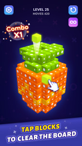 اسکرین شات 1 بازی Block Away - Tap Out Puzzle
