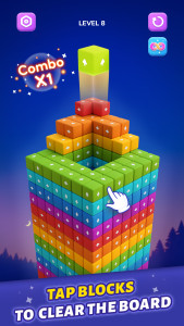 اسکرین شات 1 بازی Block Away - Tap Out Puzzle