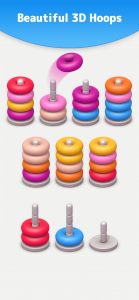 اسکرین شات بازی Color Sort 3D — Hoop Stack 1
