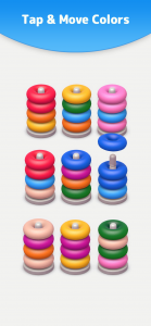 اسکرین شات بازی Color Sort 3D — Hoop Stack 3