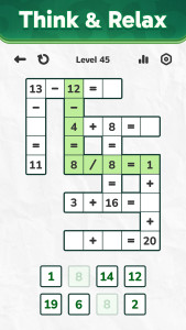 اسکرین شات 6 بازی Math Crossword — Number puzzle