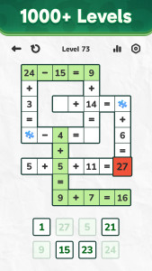 اسکرین شات 4 بازی Math Crossword — Number puzzle