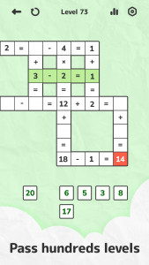 اسکرین شات بازی Math Crossword — Number puzzle 3