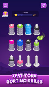 اسکرین شات 3 بازی Nut Sort: Color Sorting Game