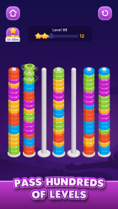 اسکرین شات 1 بازی Nut Sort: Color Sorting Game