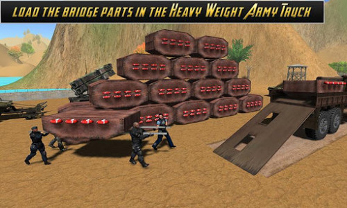 اسکرین شات بازی American Army Bridge Builder 1
