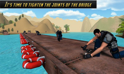اسکرین شات بازی American Army Bridge Builder 5