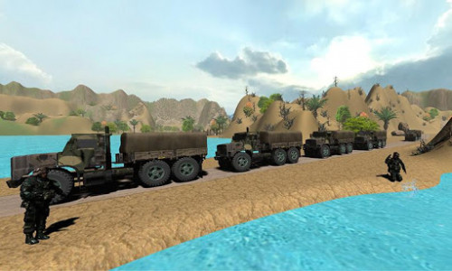اسکرین شات بازی American Army Bridge Builder 6