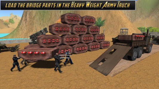 اسکرین شات بازی American Army Bridge Builder 7