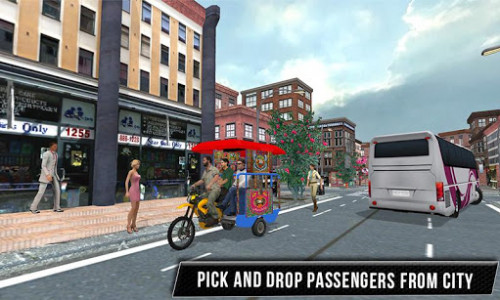 اسکرین شات بازی City Tuk Tuk Chingchi Drive 3D 4