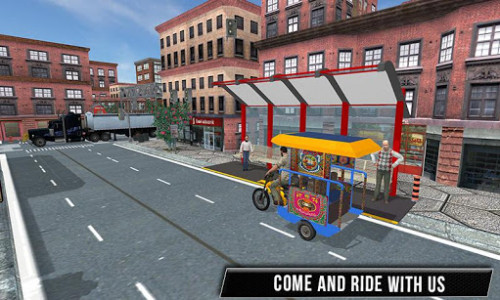 اسکرین شات بازی City Tuk Tuk Chingchi Drive 3D 1