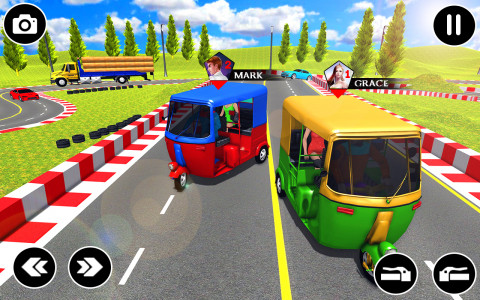 اسکرین شات بازی City Rickshaw Game: Car Games 2