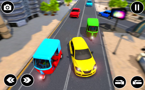 اسکرین شات 6 بازی City Rickshaw Game: Car Games