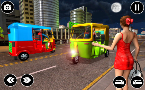 اسکرین شات 4 بازی City Rickshaw Game: Car Games