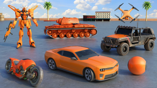 اسکرین شات 7 بازی AI Robot Car Transformer Game
