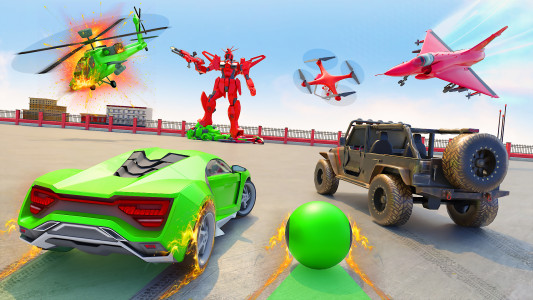 اسکرین شات 1 بازی AI Robot Car Transformer Game
